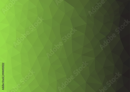 Green vector polygon abstract layout. Colorful illustration in polygonal style with gradient. Brand new design for your business.