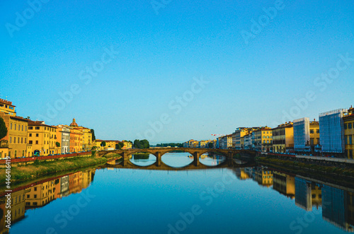 Bridge of Ponte alla Carraia in Florence, Italy photo