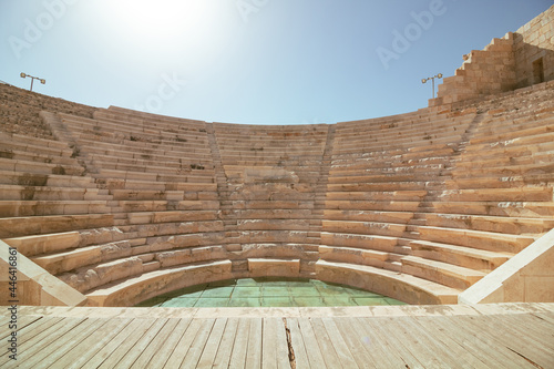 Council Chamber or Bouleuterion of Patara Ancient City in Antalya Turkey. Ancient Lycia city. Tourism in Turkey. Ancient cities in Turkey. photo