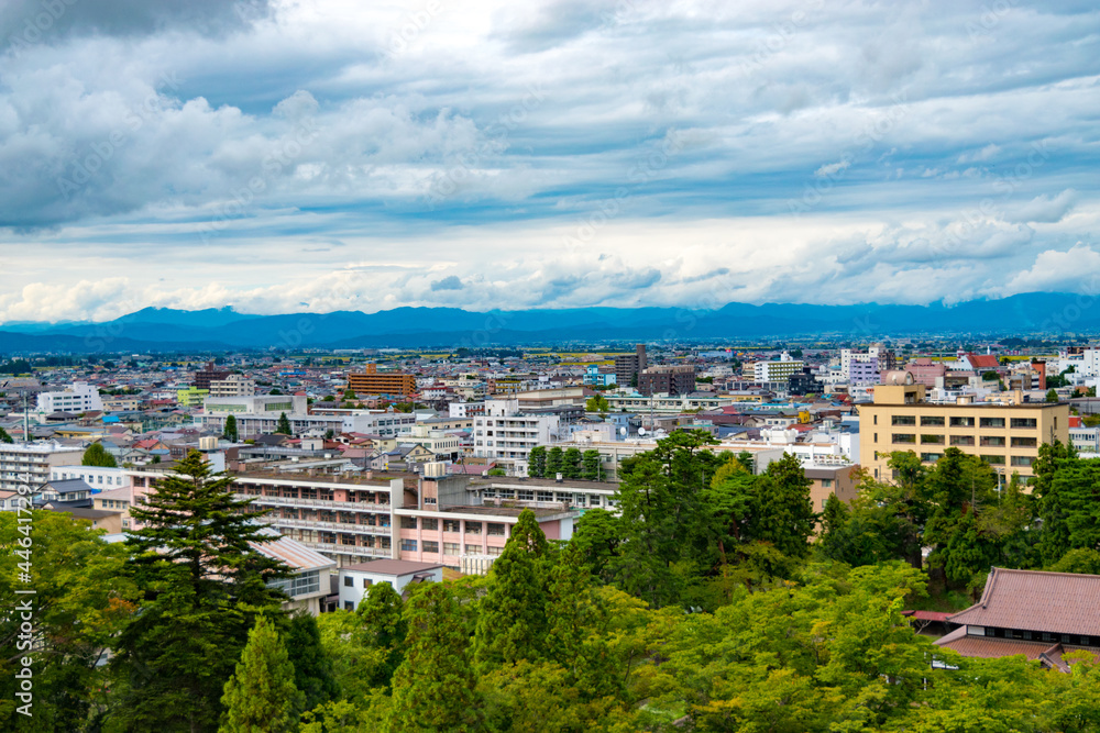 Cityscape in Aizuwakamatsu city 