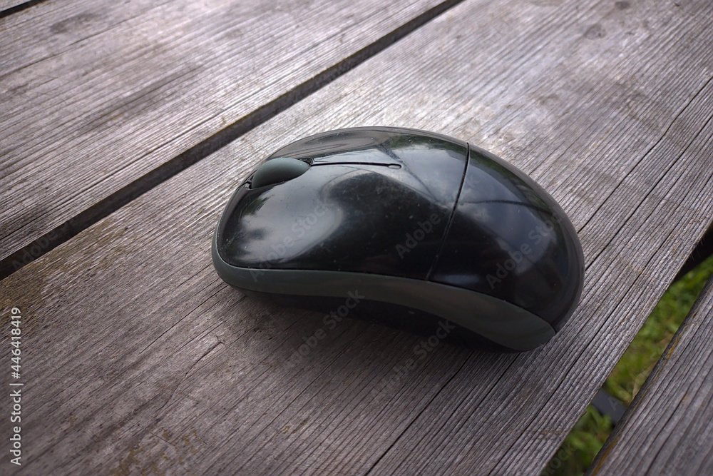 wireless computer mouse on a table made of old chalkboards wireless computer mouse on a table made of old chalkboards