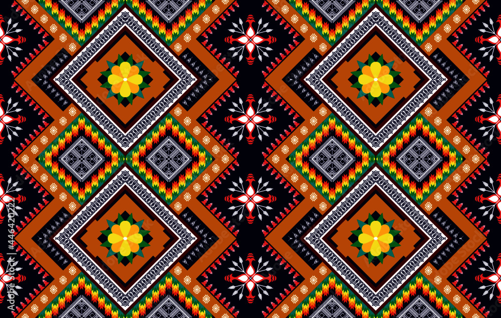 Geometric ethnic oriental seamless pattern traditional design for background, carpet, wallpaper, clothing, wrapping, batik, fabric, vector illustrations. Embroidery Aztec style. Geometric ethnic oriental seamless pattern traditional design for background, carpet, wallpaper, clothing, wrapping, batik, fabric, vector illustrations. Embroidery Aztec style.