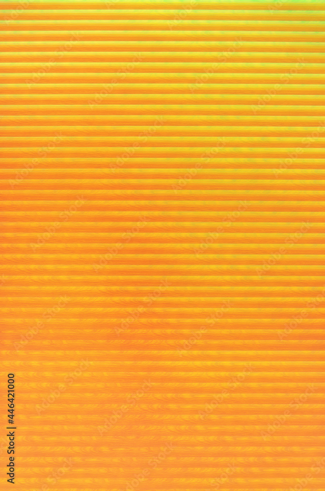 Orange colored abstract background with pattern stripes and gradient.