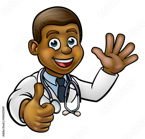 Doctor Cartoon Character Si...