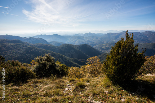 Autumn landscape in Comanegra Peak  La Garrotxa  Spain