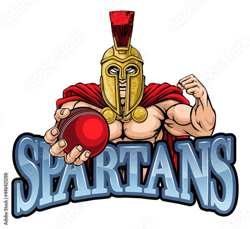 Spartan Trojan Cricket Sports Mascot