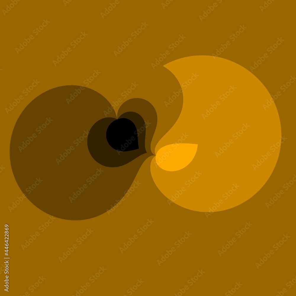 initial stepwise colour gradient from yellow gold to black utilized to ...