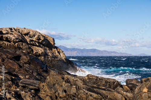 Winter landscape in Cap de Creus Nature Park, Spain photo