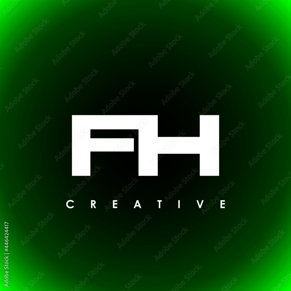 FH Letter Initial Logo Design Template Vector Illustration FH Letter Initial Logo Design Template Vector Illustration