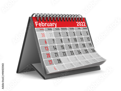 2022 year. Calendar for Feb...