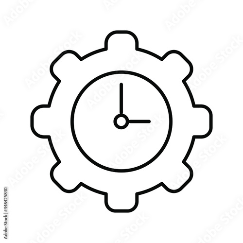 Time management icon vector set. deadline illustration sign collection. timeline symbol or logo. 