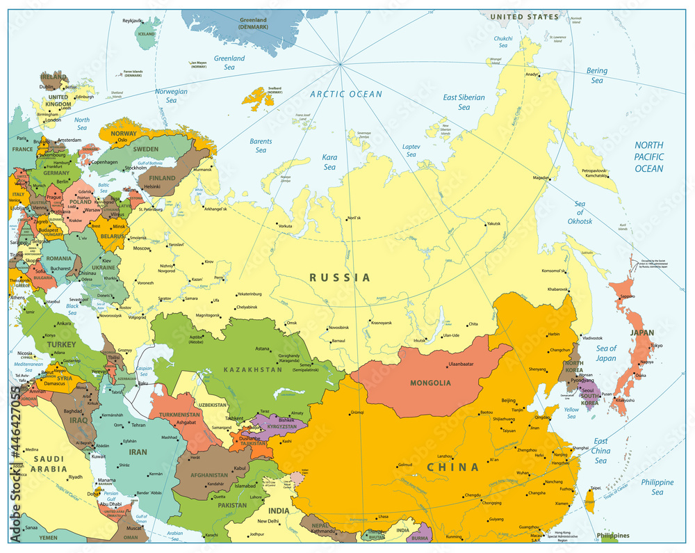 Eurasia Political Map
