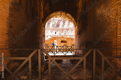 Inside of the Colosseum. 