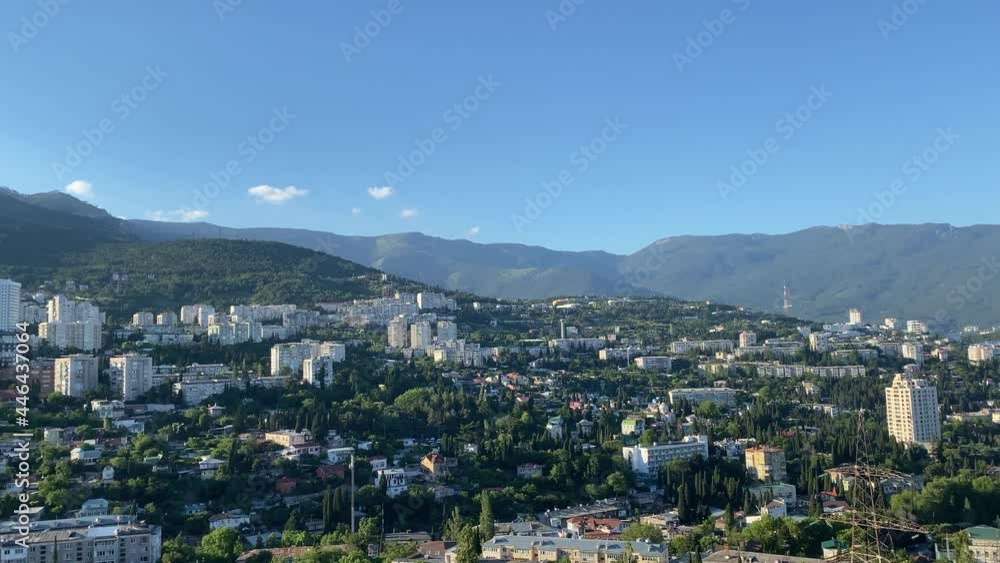 Panorama of the city landscape of Yalta, Crimea Panorama of the city landscape of Yalta, Crimea