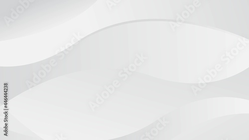 Abstract white and gray gradient color curve background. vector illustration