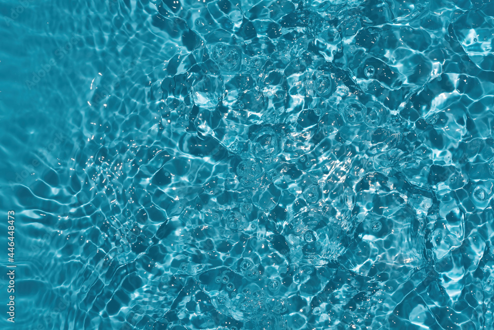 Water waves in sunlight Abstract surface blue