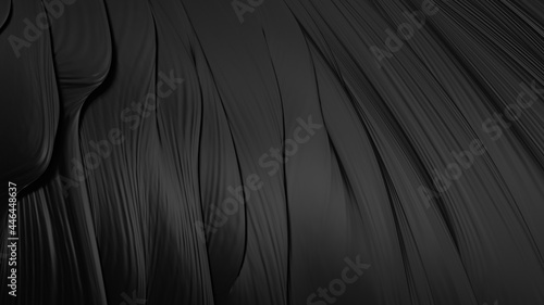 Abstract black background. Smooth black wave. Black Liquid lava. Dark luxury texture. © Cg loser 