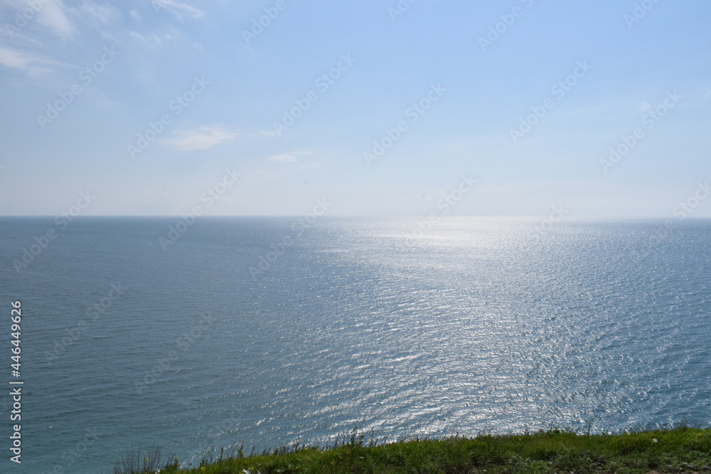 Black Sea. Beautiful seascape. Horizon.