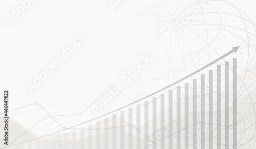 Stock market investment trading graph in graphic concept suitable for financial investment or Economic trends business idea. Vector design