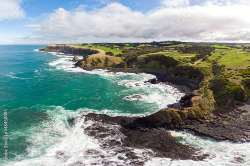 Views of Flinders Blowhole in Victoria Australia