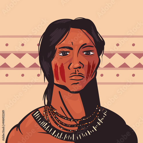 female indigenous scene