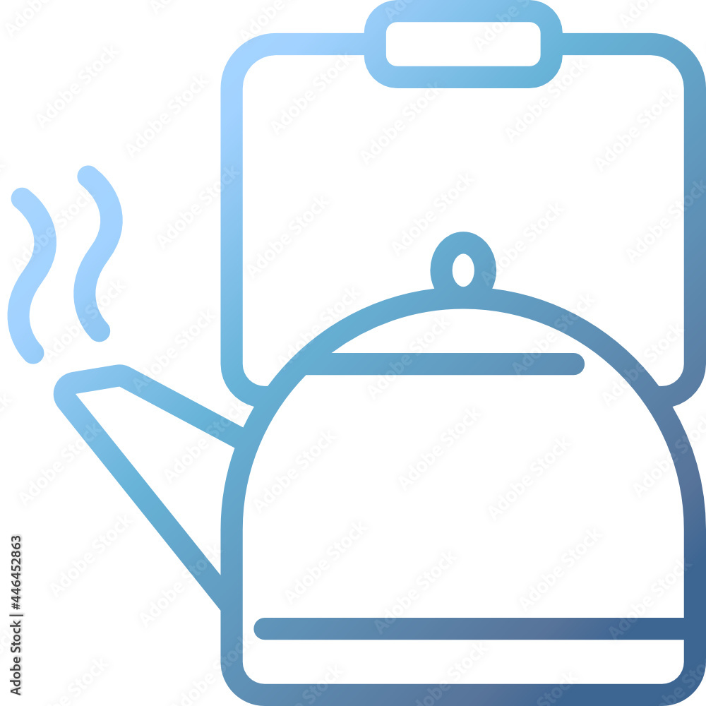 teapot gradient icon teapot gradient icon