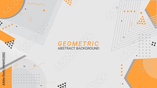 Flat abstract geometric background with abstract shapes. vector illustration