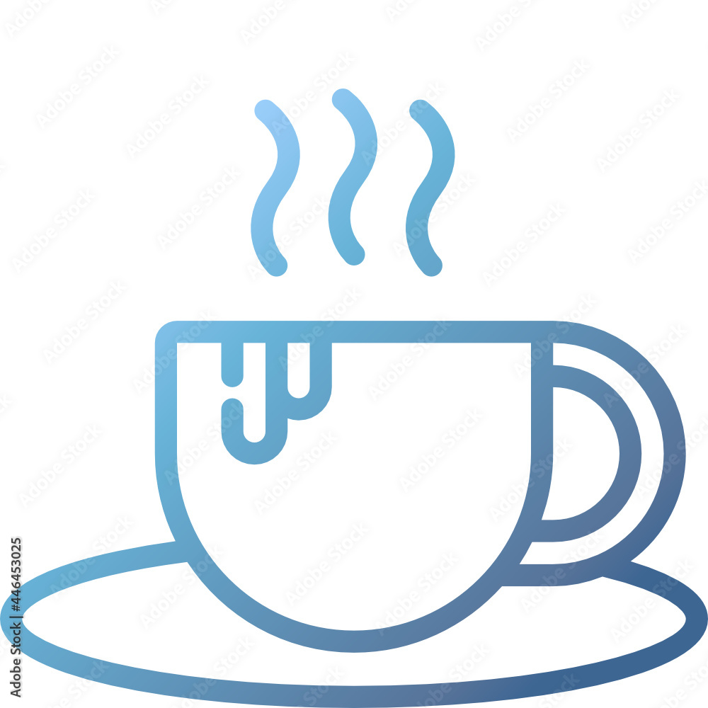 hot chocolate gradient icon hot chocolate gradient icon