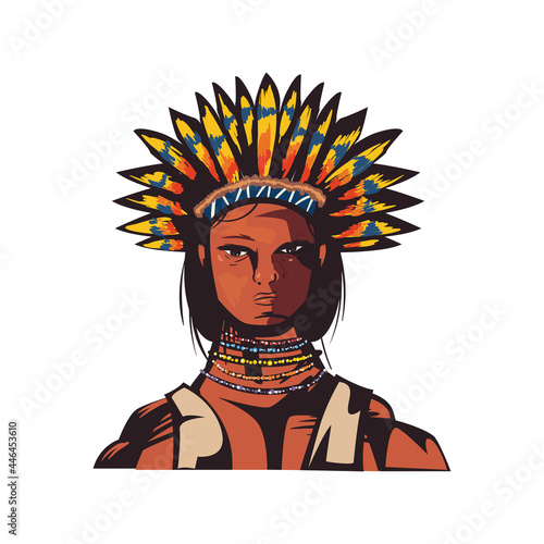 male indigenous chief character
