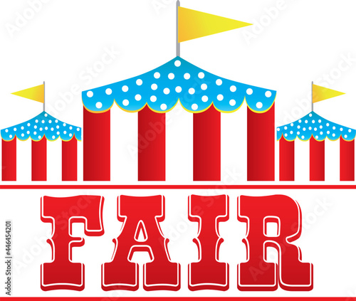Fair Logo with Red Tents