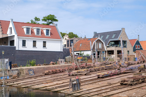 Shipyard on Urk, Flevoland Province, The Netherlands photo