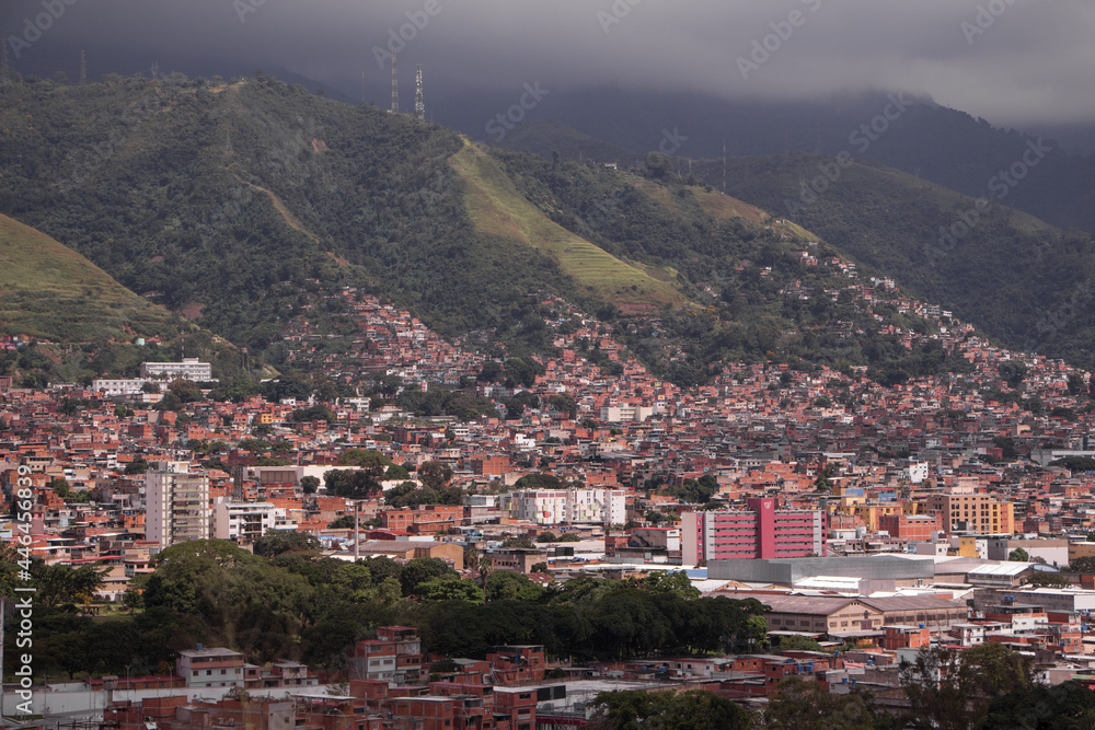 Poor and popular neighborhoods of Caracas