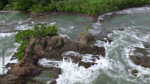 Island Waves Tropical Beach - Drone