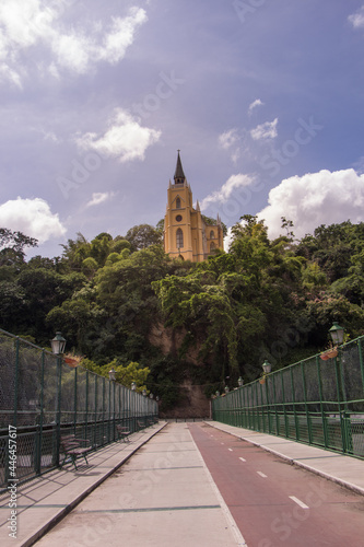 Abandoned chapel of our Lady of Lourdes located in a popular neighborhood in Caracas City. 