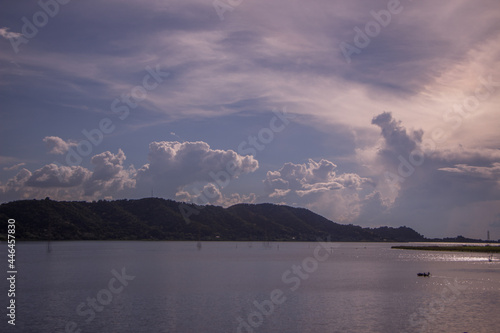 Clouds over the Caribbean sea in La Guaira, Venezuela