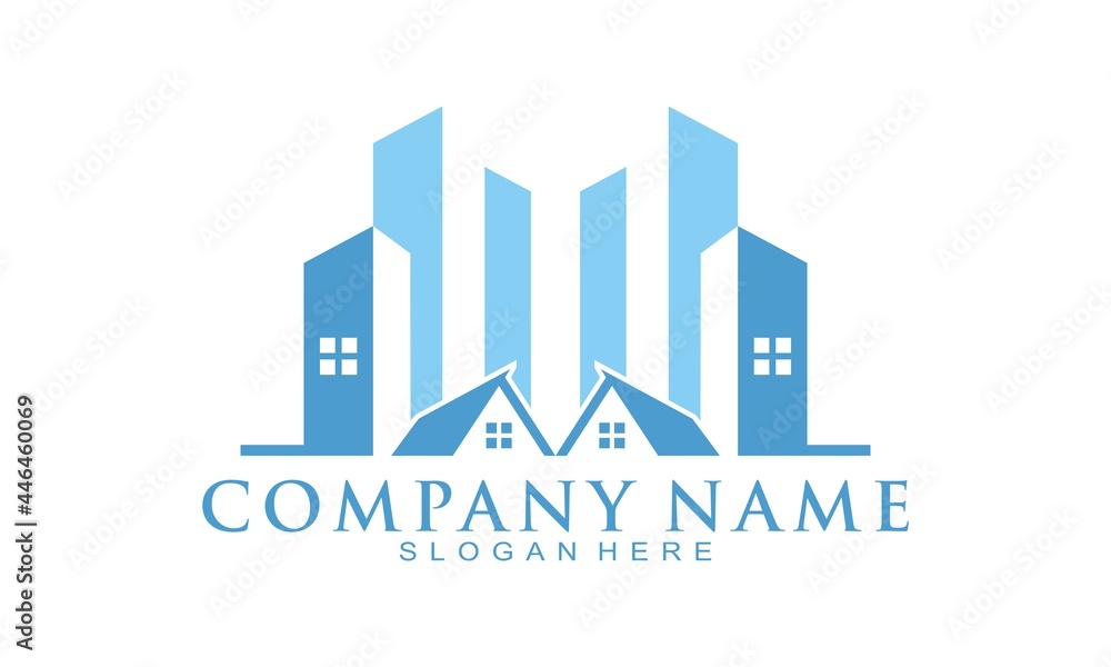 Real estate building logo design