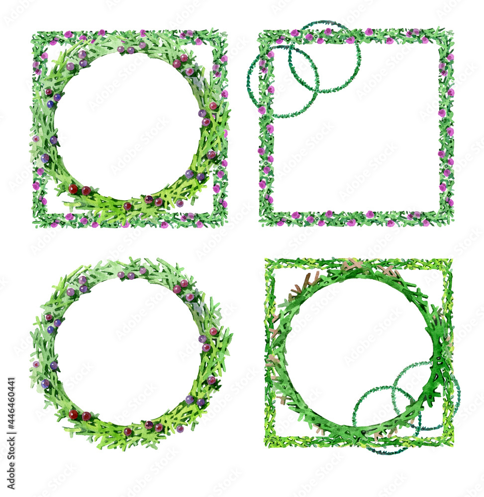 Beautiful frames for creating greeting cards and wedding invitations a