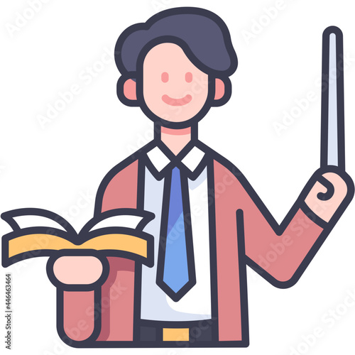 teacher and book.svg