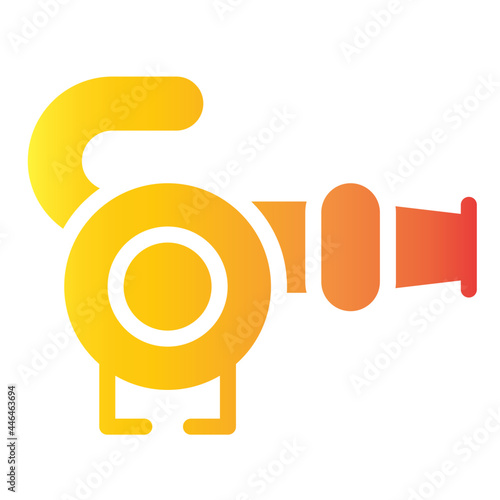 leaf blower gradient icon
