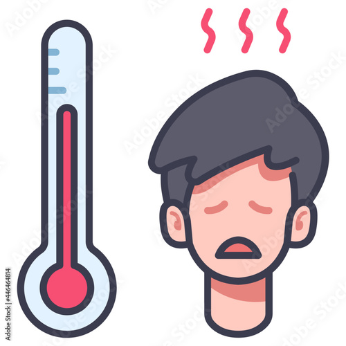 patient fever icon