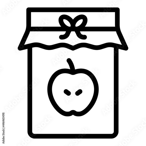 apple jam line icon