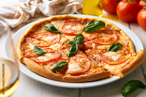 Pizza Margherita is a typical Neapolitan pizza