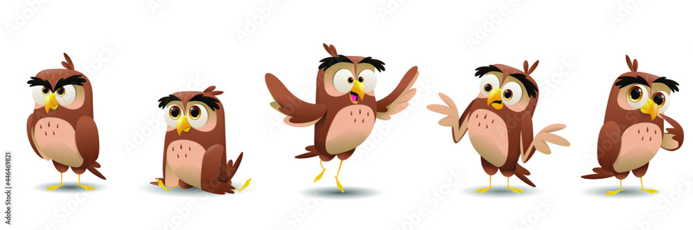 Cartoon Owls collection Cartoon Owls collection