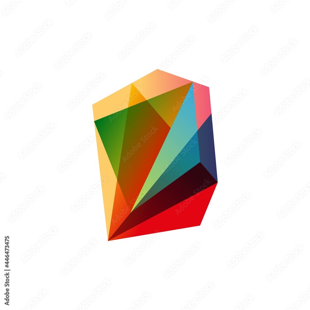 Abstract gemstone logo icon design vector illustration. EPS10. Abstract gemstone logo icon design vector illustration. EPS10.