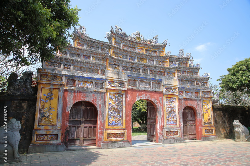 Gate at Imperial City of Hue, Vietnam
