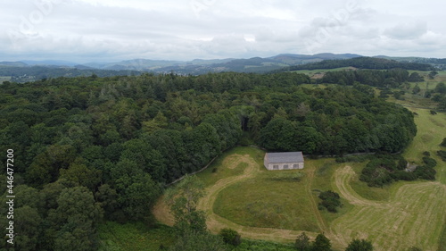 Woodland and hut