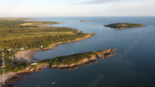 Drone coast and rocks