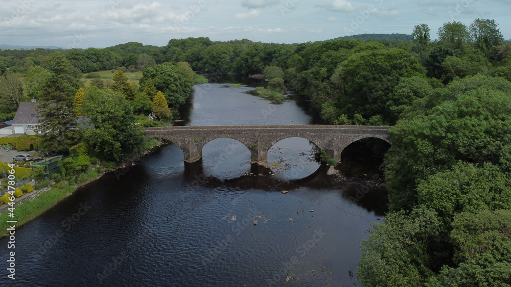 Ancient bridge over River Dee Ancient bridge over River Dee