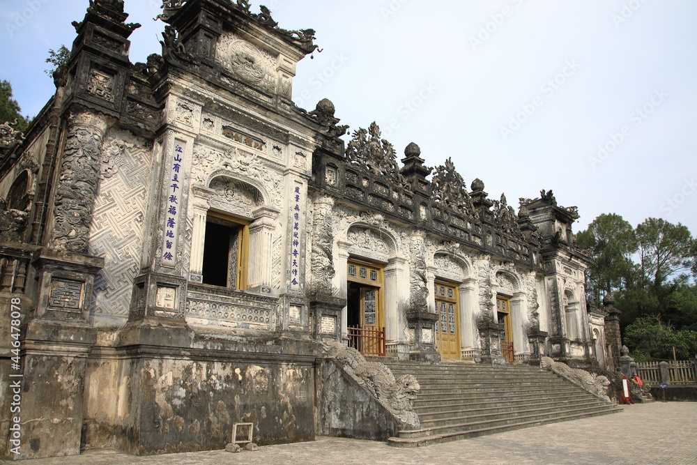 View of Tomb of Khai Dinh, Vietnam