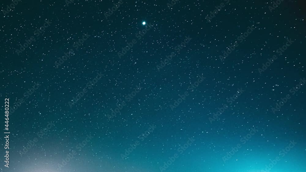 Real Colorful Night Stars. Natural Starry Sky Background Backdrop. Night Sky Time lapse Real Colorful Night Stars. Natural Starry Sky Background Backdrop. Night Sky Time lapse